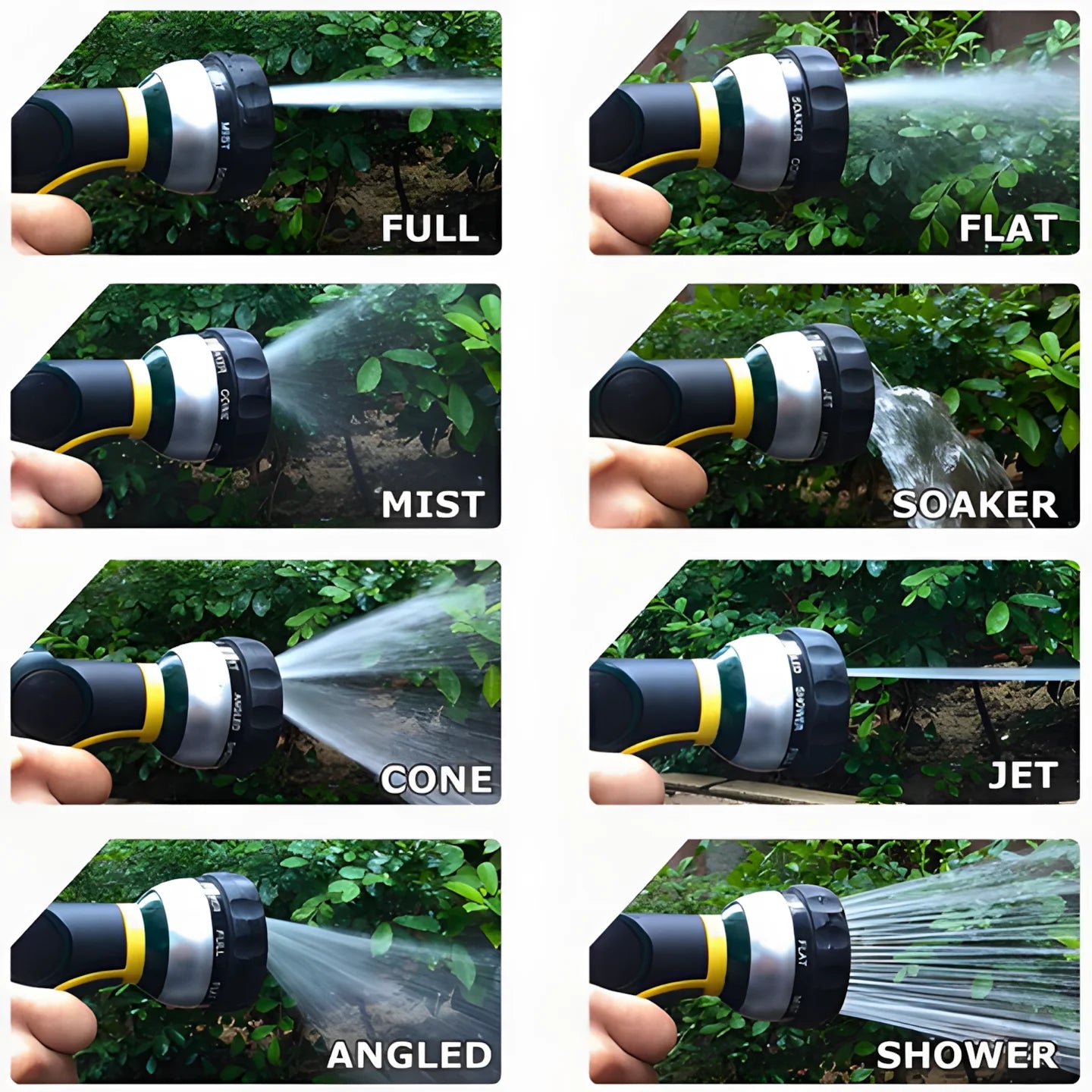 50ft Expandable GetOutero Set – Kink-Free, Flexible Hose with 8-Function Spray Nozzle for Watering & Car Wash