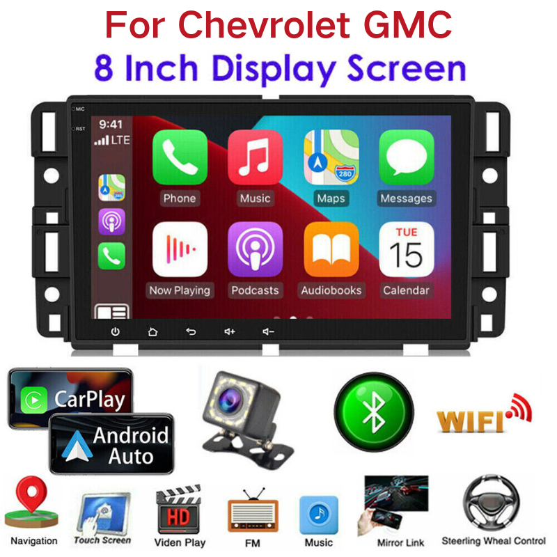8inch Car Stereo Radio GPS Navi Compatible for Chevrolet GMC Android 13