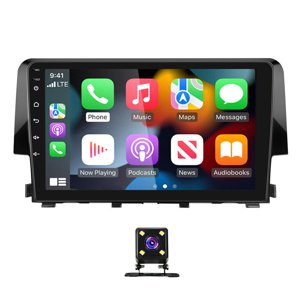 Android 13 Car Stereo for Honda Civic 2016-2020 – 9 Inch Touch Screen with CarPlay, Android Auto, 2+32G, 4-LED Backup Camera