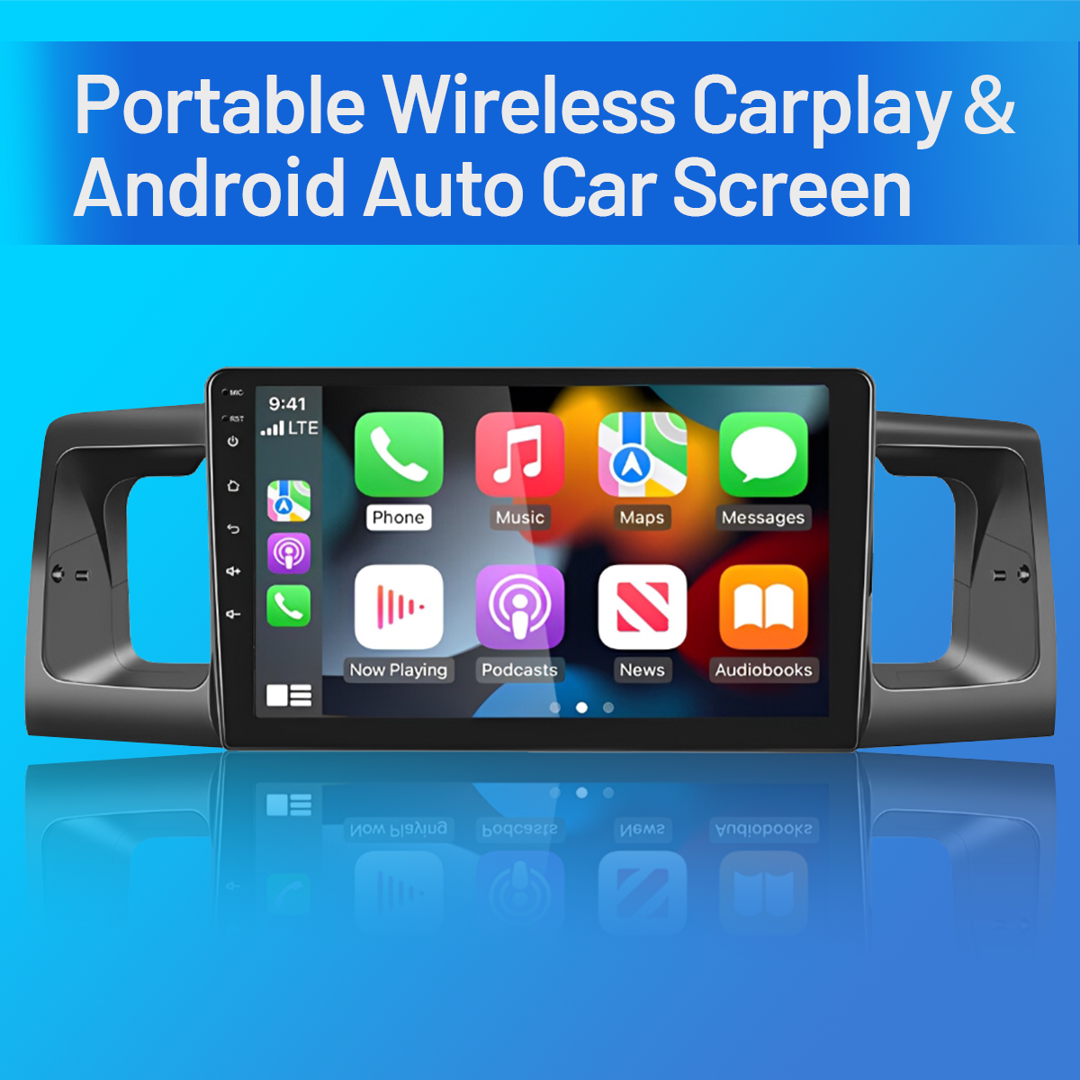 Android 13 Car Stereo for Toyota Corolla (2006–2013) – 9" Touchscreen with Wireless CarPlay, Android Auto, GPS, Bluetooth, 2+32GB