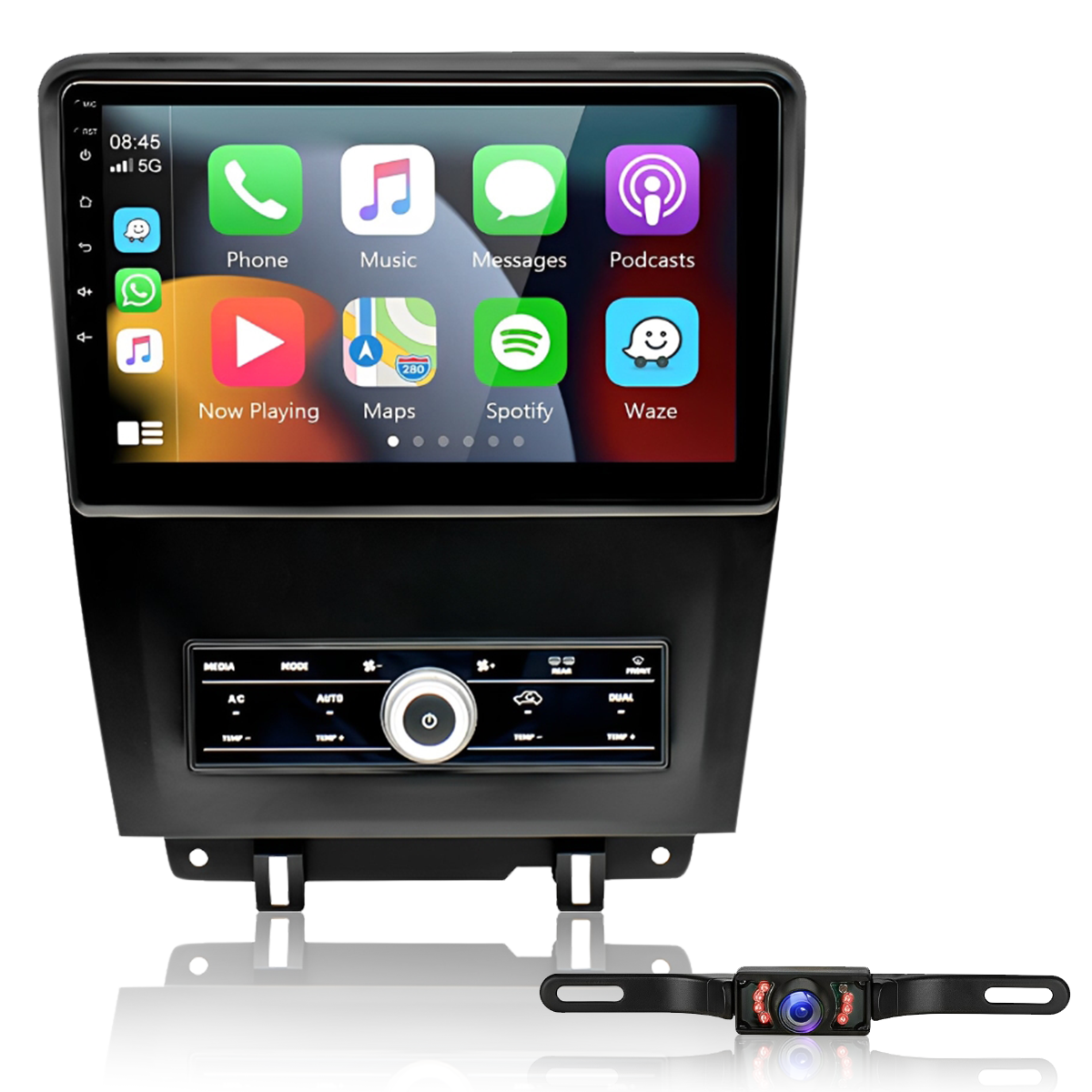 10Inch Car Stereo Radio GPS Navigation 2+32G Compatible for Mustang 2010-2014 Android 13