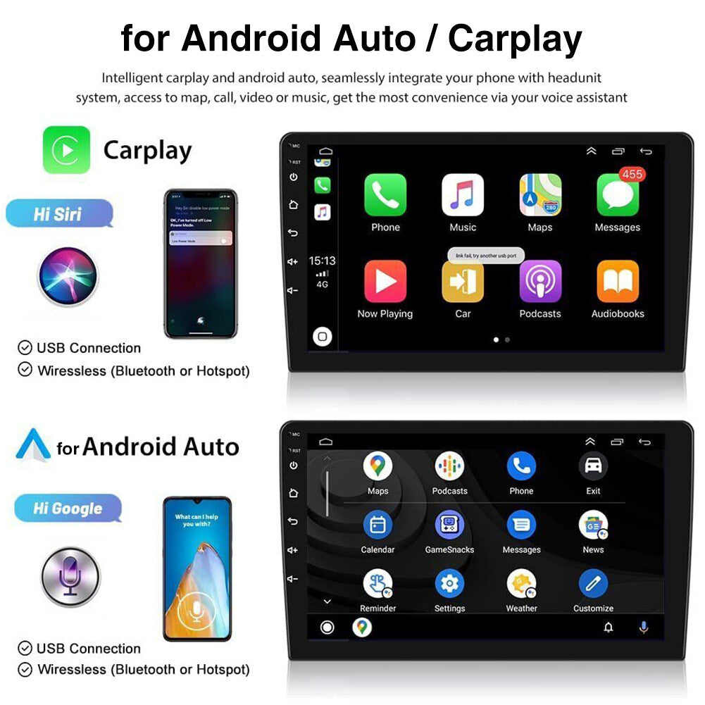 Android 13 Car Stereo for Honda Civic 2016-2020 – 9 Inch Touch Screen with CarPlay, Android Auto, 2+32G, 4-LED Backup Camera