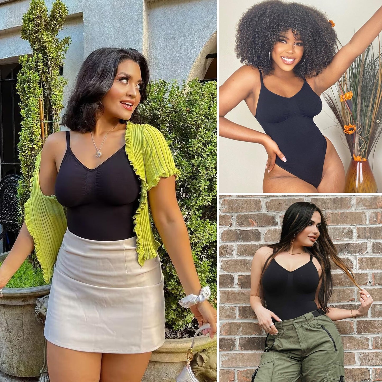 Women's Shapewear Bodysuit Tummy Control Body Shaper Seamless Sculpting Snatched Waist Body Suit