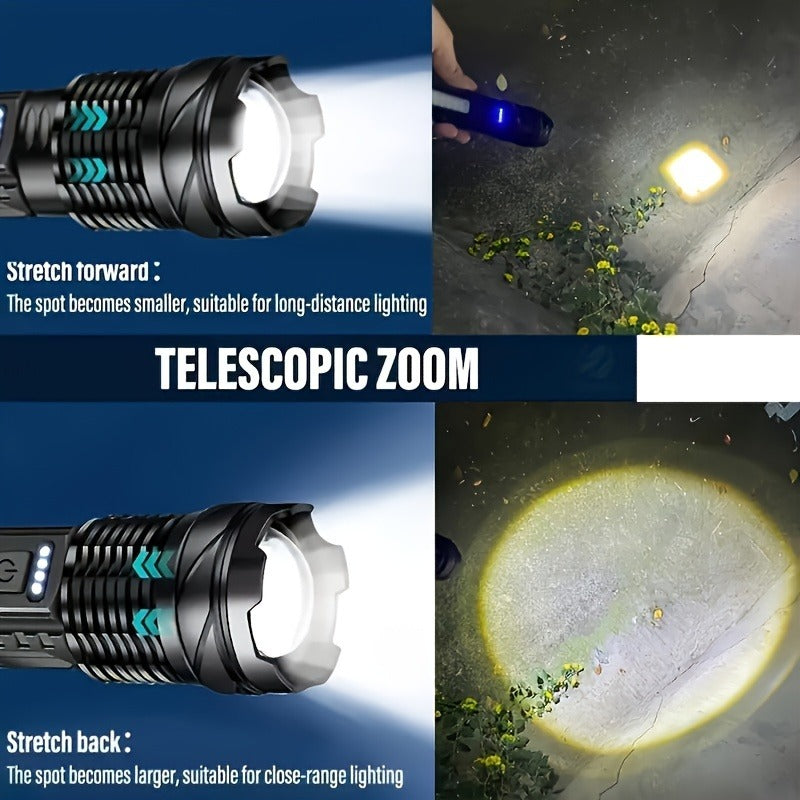 A76 Tactical Flashlight – Powerful, Compact & Reliable for Outdoor Adventures and Emergency Lighting