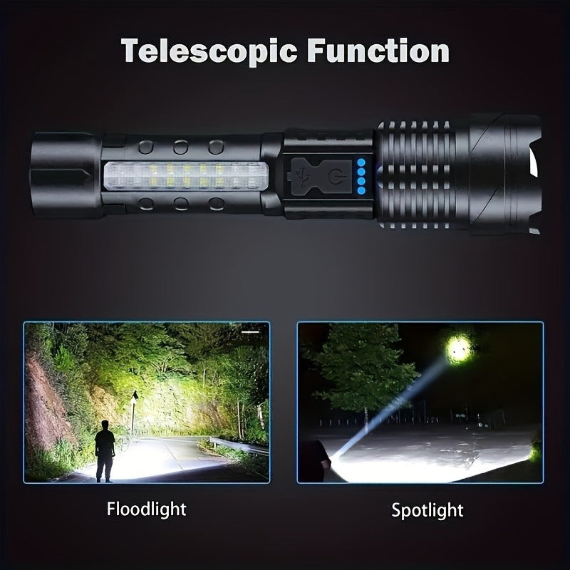 A76 Tactical Flashlight – Powerful, Compact & Reliable for Outdoor Adventures and Emergency Lighting