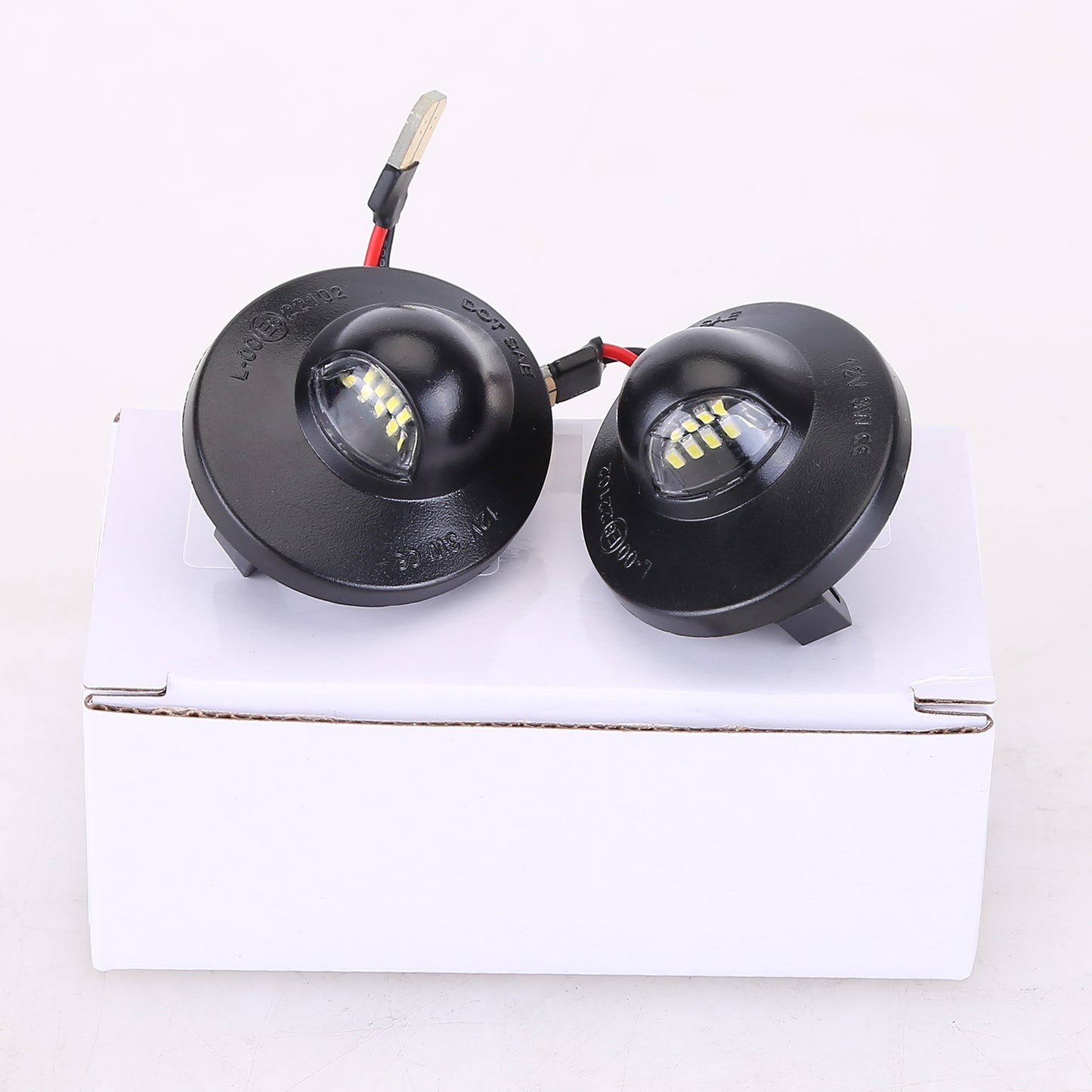 2pcs LED License Plate Light Car Modification Parts Tag Light Compatible for Ford F150/F250/F350