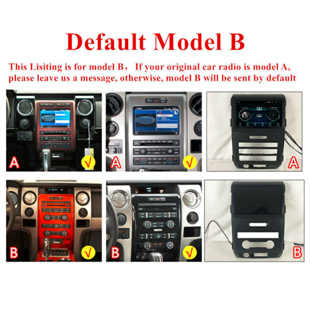 CarPlay & Android Auto Car Stereo for Ford F-150 (2009–2014) – 9" Touchscreen, Android 13, 2+32GB, AHD Backup Camera Compatible