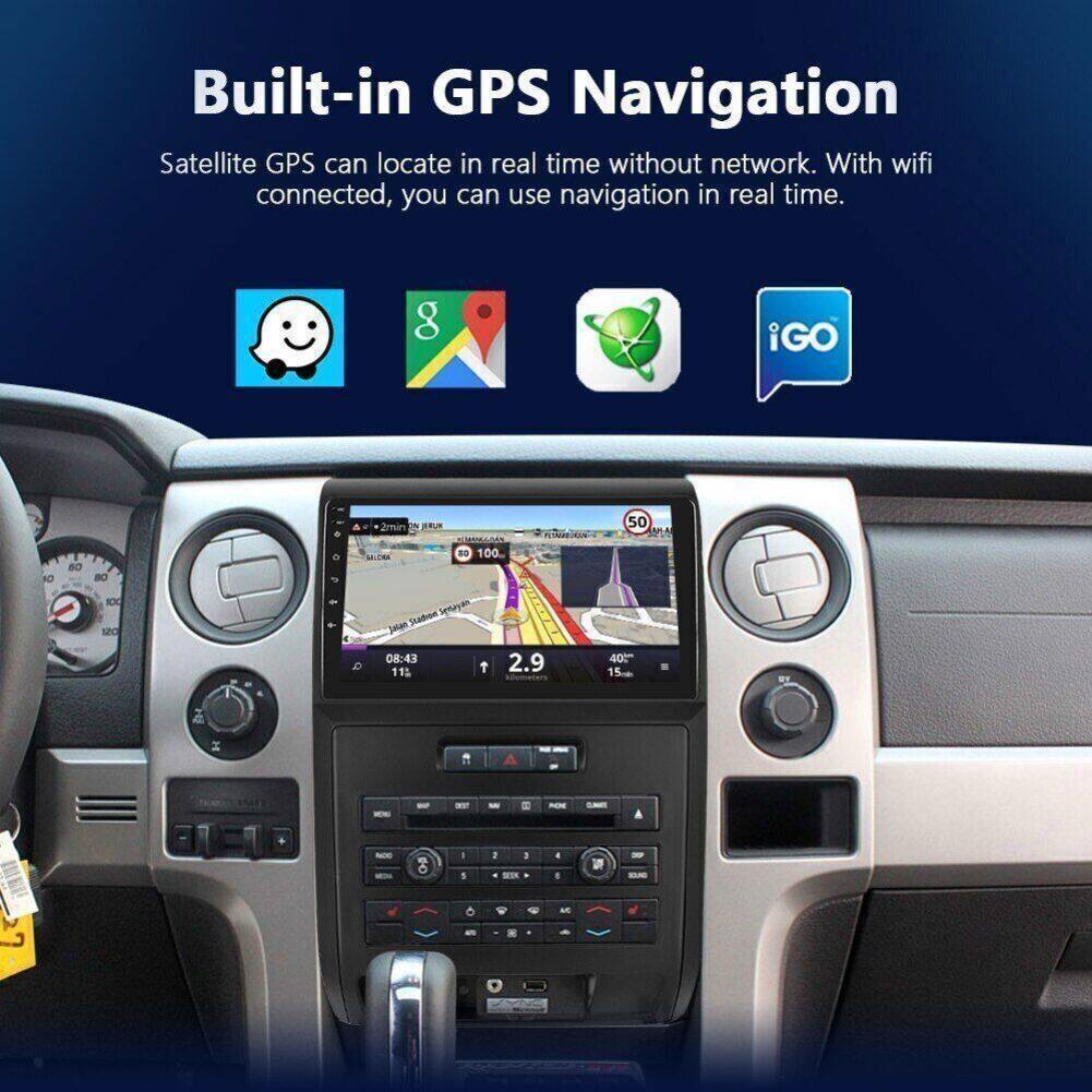 CarPlay & Android Auto Car Stereo for Ford F-150 (2009–2014) – 9" Touchscreen, Android 13, 2+32GB, AHD Backup Camera Compatible