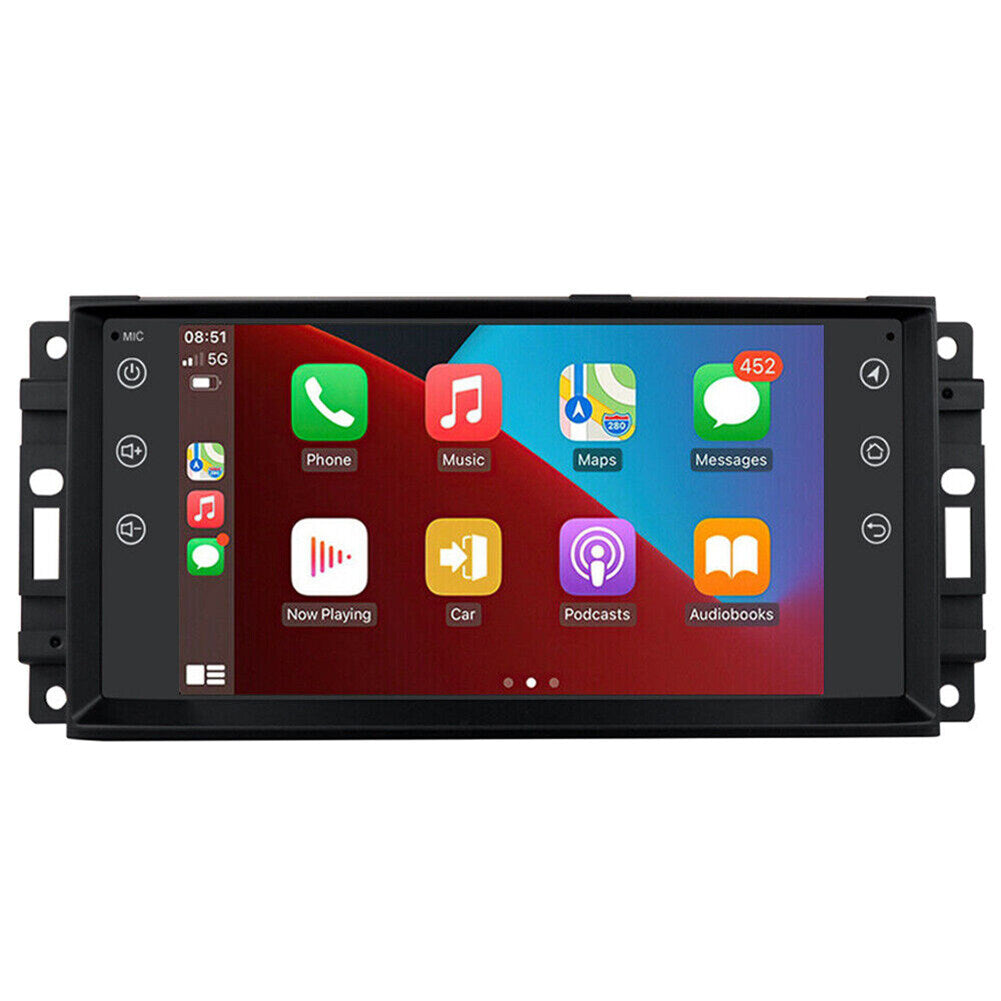 Android 13 Car Stereo for Jeep Wrangler 2007–2017 – 7" Touchscreen with Wireless CarPlay, Android Auto, GPS, Bluetooth, 2+32GB, AHD Backup Camera Also compatible with select Chrysler & Dodge models