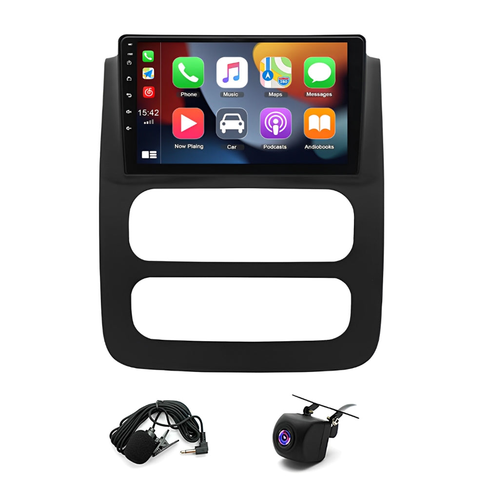 Android 13 Car Stereo Radio 2G RAM & 32G ROM Wireless CarPlay & Android Auto & GPS Navi & Bluetooth & Wi-Fi Compatible for 2003-05 RAM 1500 2500 3500 Truck