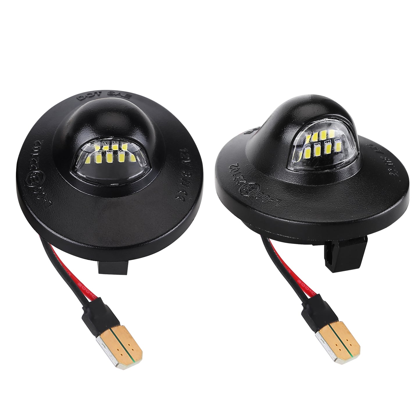 2pcs LED License Plate Light Car Modification Parts Tag Light Compatible for Ford F150/F250/F350