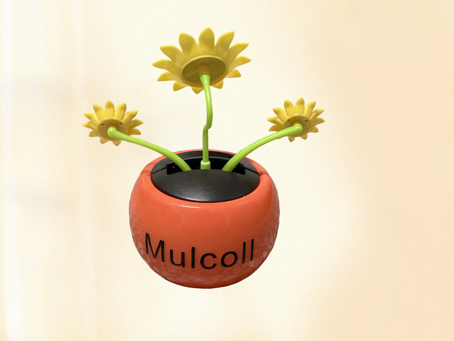 Mulcoll Solar Dancing Flower Toy – Automotive Interior Trim Auto Shaking Flower Dashboard Ornament for Car, Office Desk & Home Decor