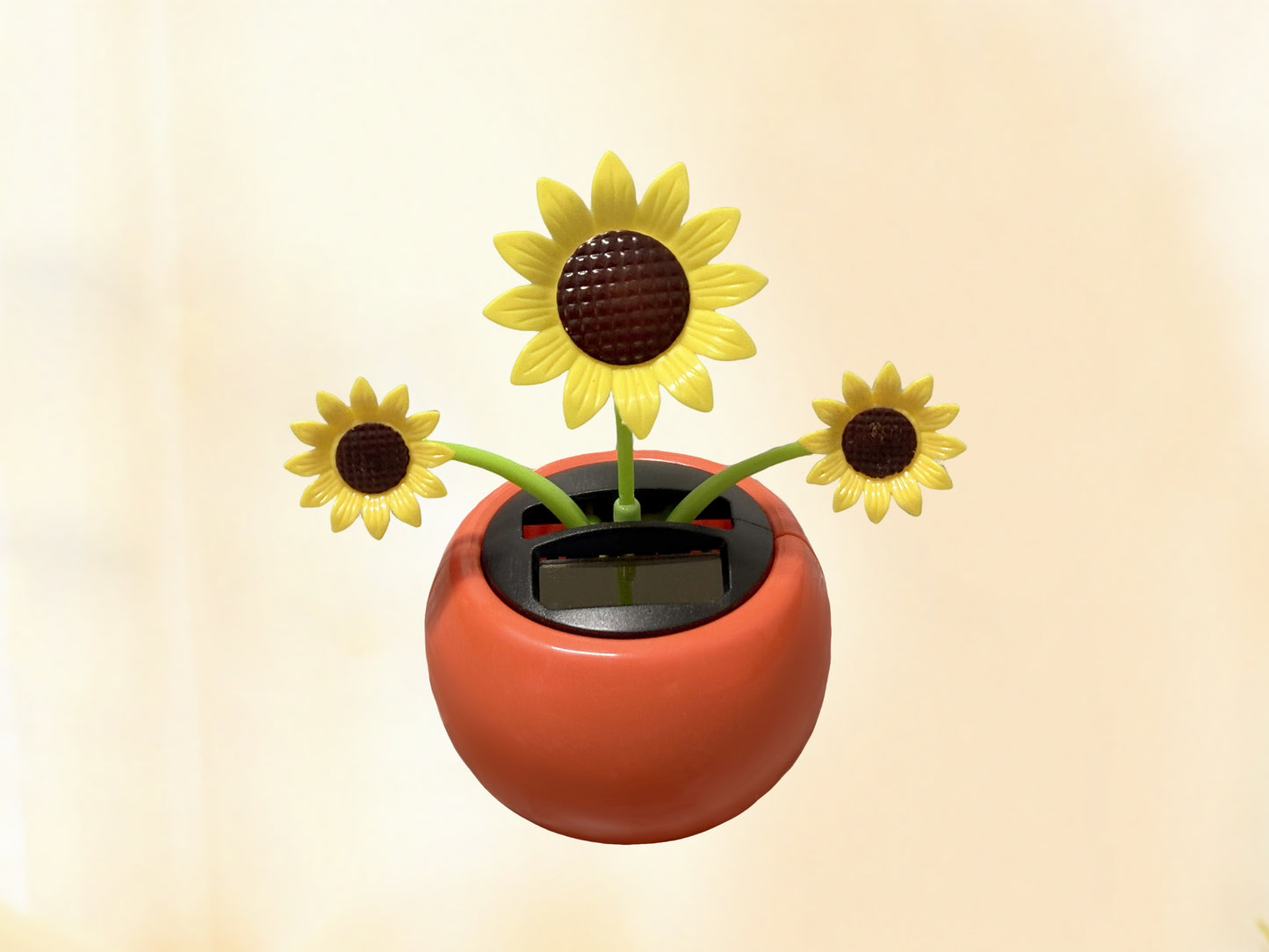 Mulcoll Solar Dancing Flower Toy – Automotive Interior Trim Auto Shaking Flower Dashboard Ornament for Car, Office Desk & Home Decor