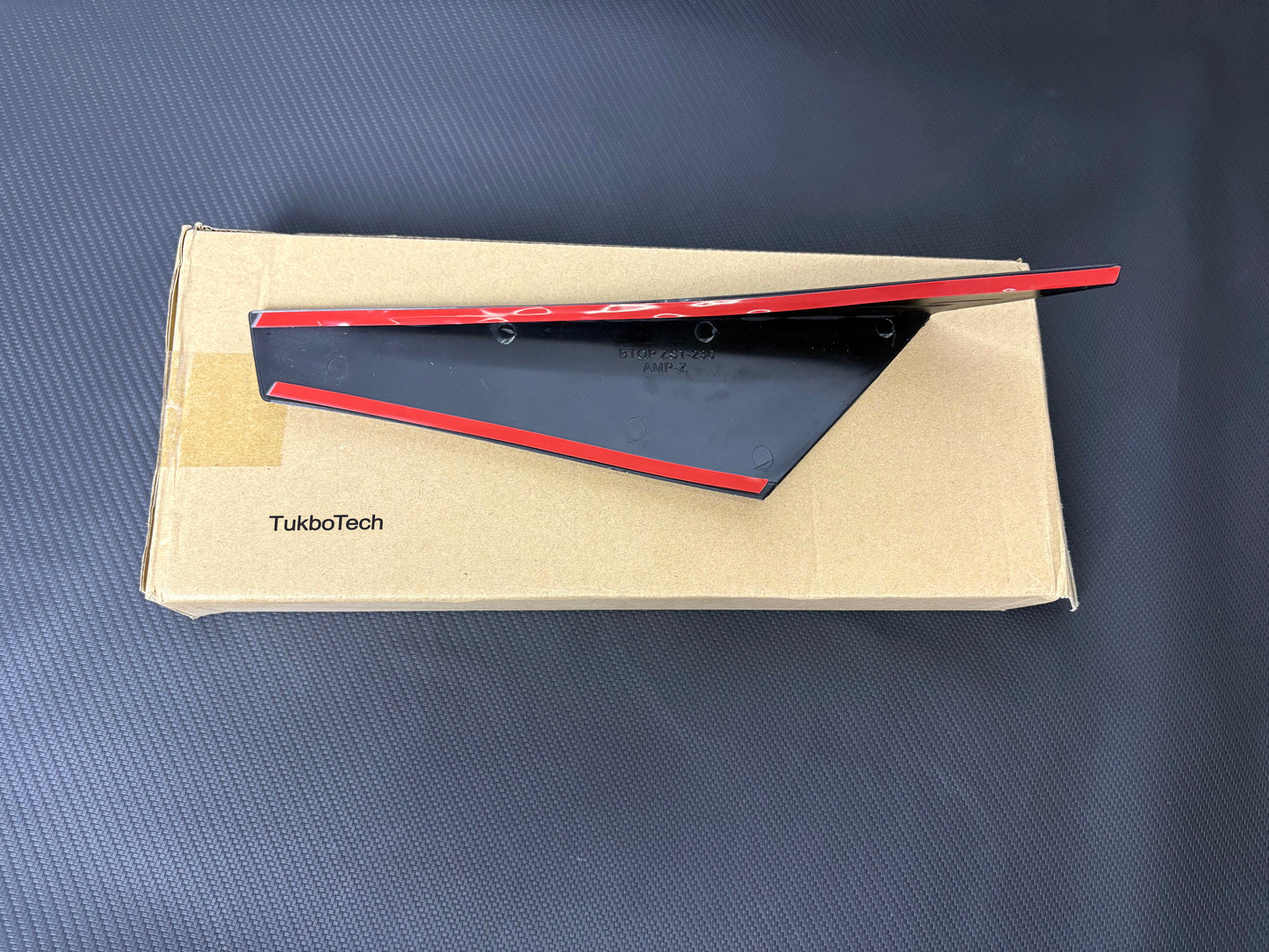 TukboTech 2PCS Car Empennages, Rear Window Side Wing Spoiler for VW Golf MK8 โ Glossy Black ABS Exterior Trim