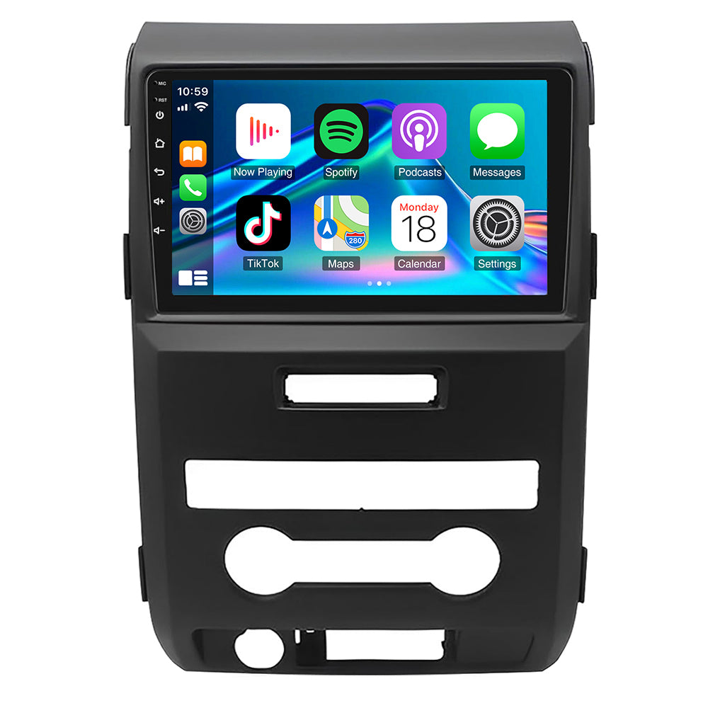 CarPlay & Android Auto Car Stereo for Ford F-150 (2009–2014) – 9" Touchscreen, Android 13, 2+32GB, AHD Backup Camera Compatible