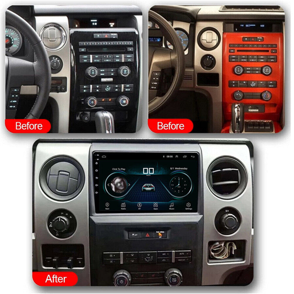 CarPlay & Android Auto Car Stereo for Ford F-150 (2009–2014) – 9" Touchscreen, Android 13, 2+32GB, AHD Backup Camera Compatible