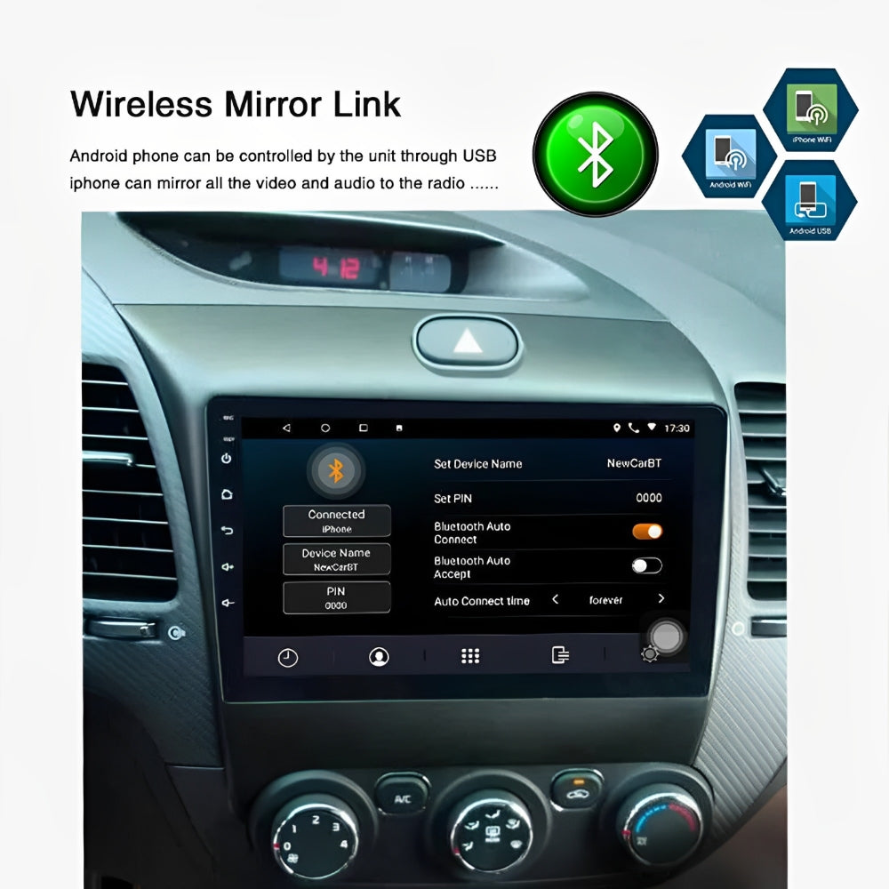 9Inch Car Stereo Radio Car-play GPS Navi Compatible for Kia K3 Cerato Forte 2013-2017 Android 13