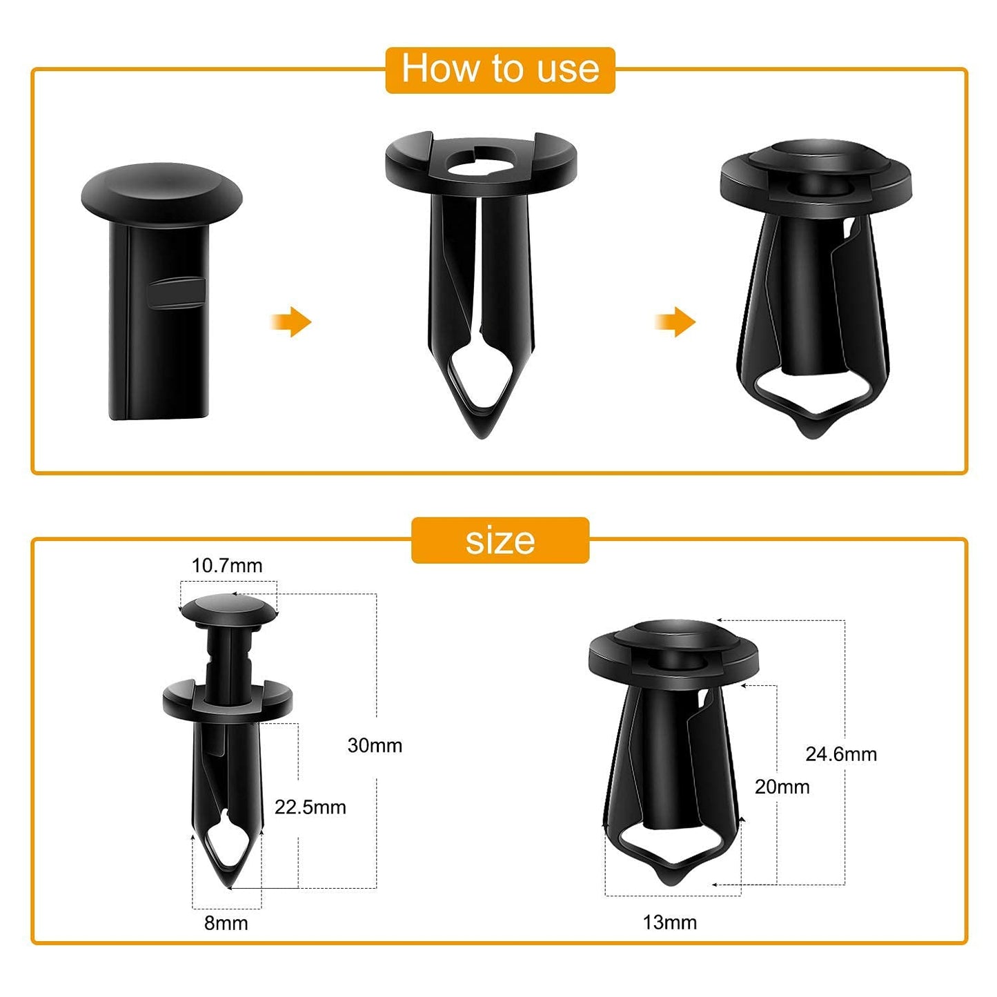 35pcs Engine Under Cover Splash Shield Guard Bumper Body Bolts & U-nut Clip Fastener