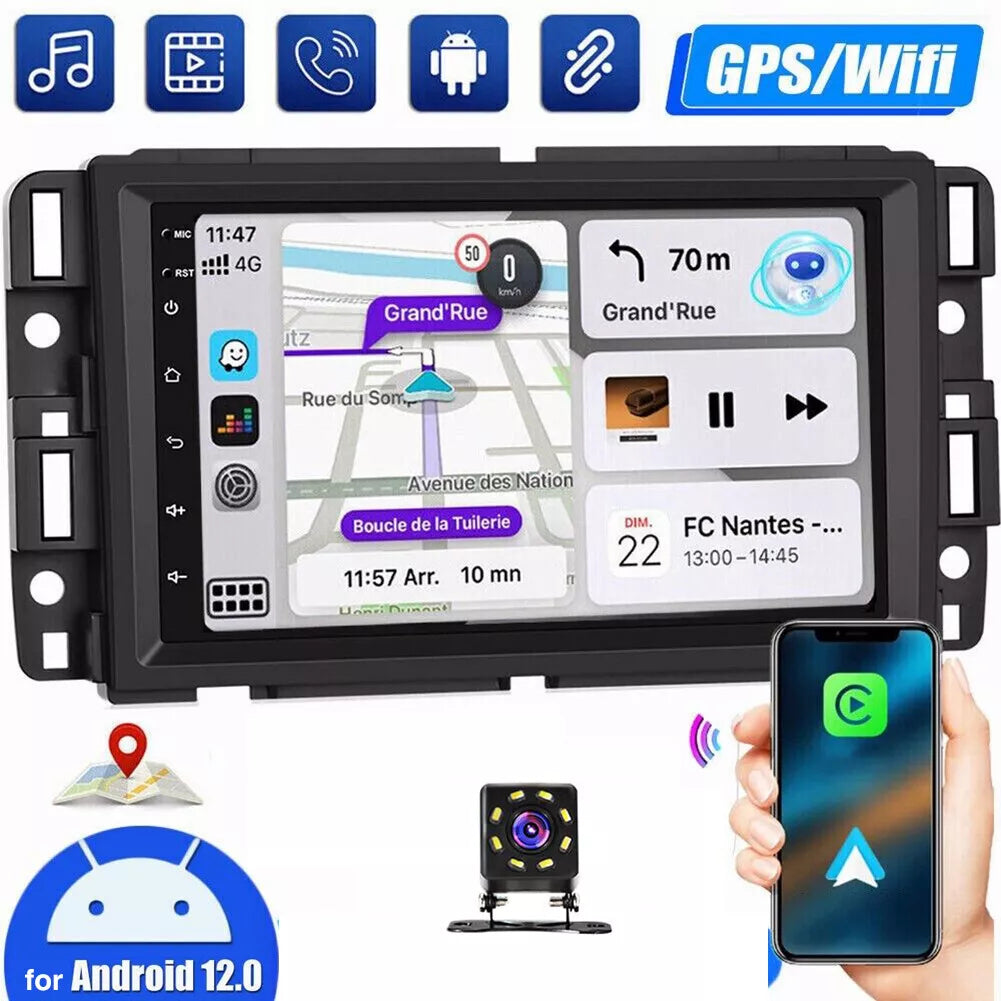 For GMC Chevrolet Chevy Yukon Sierra Acadia 7" Android 13 Car Radio GPS Carplay
