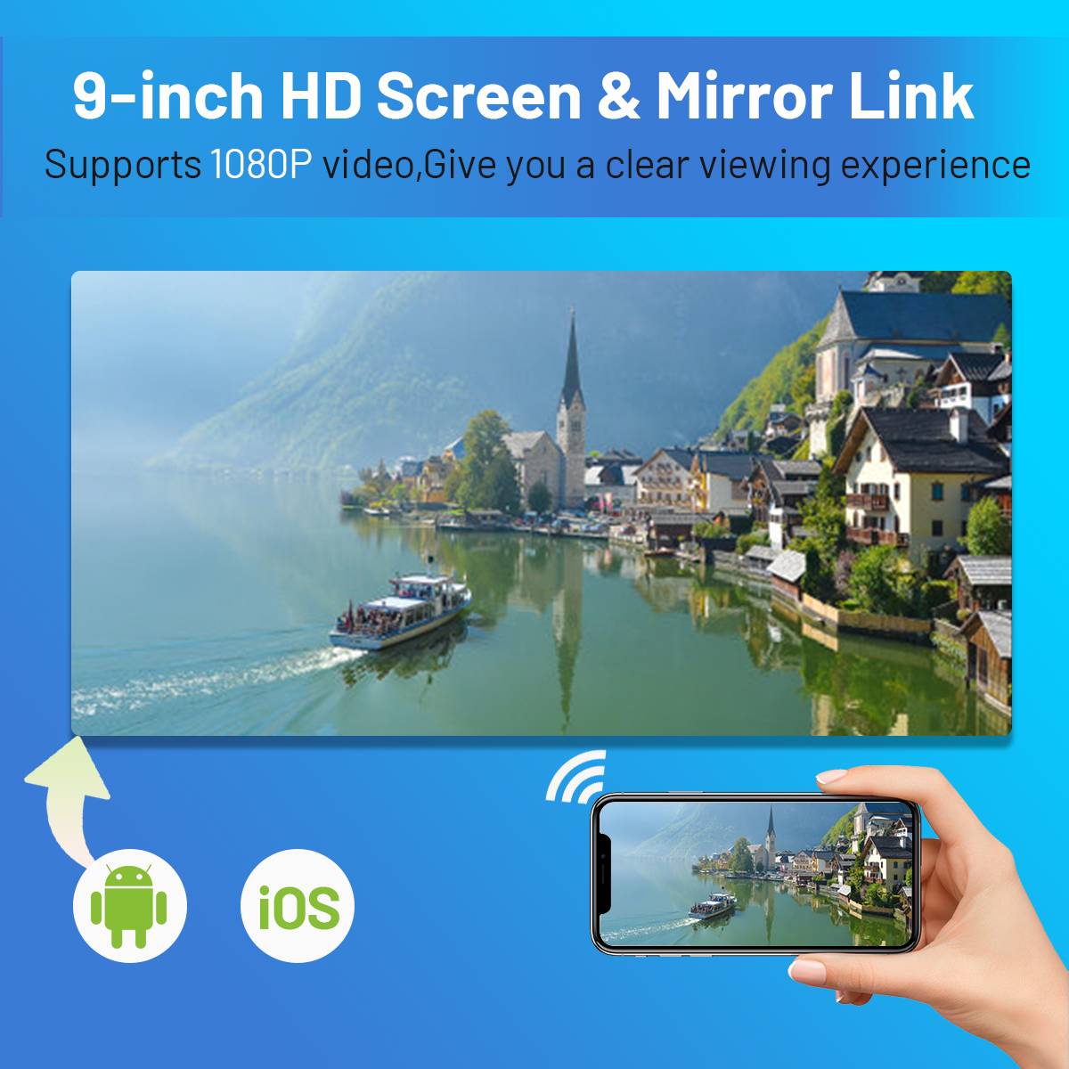 9Inch Car-play Car Stereo Radio GPS Navigation Compatible for Ram 1500 2500 3500 2013-2019 Android 13