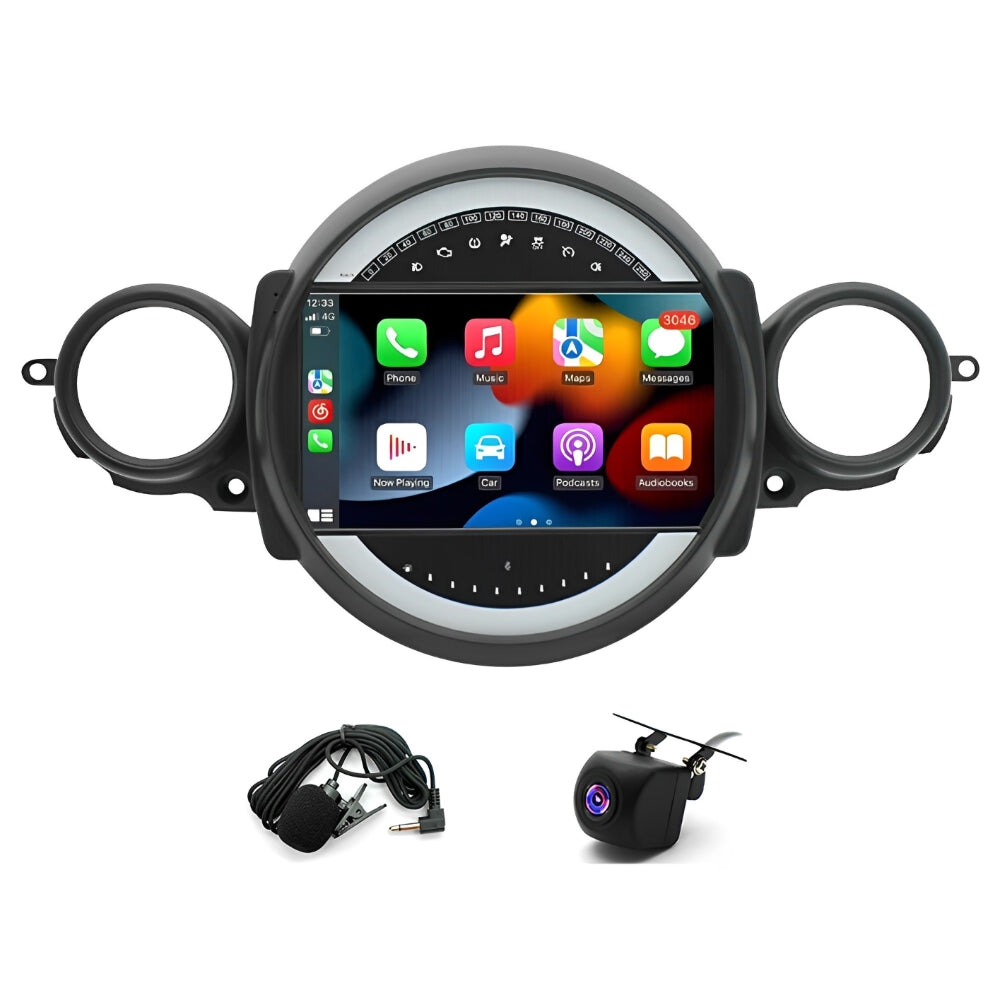 9 Inches CarPlay Android 13 Car Stereo Radio 2+32GB Compatible for BMW Mini Cooper R56 2007-2014