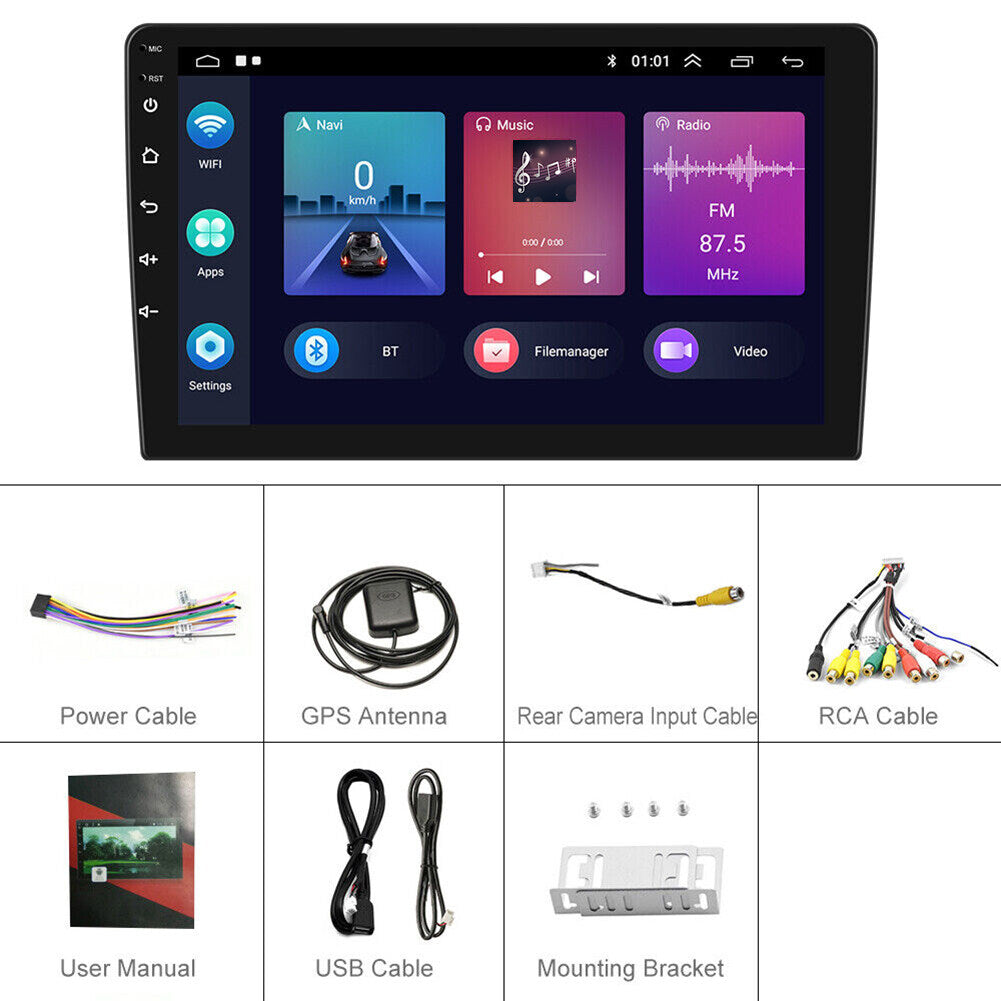 Android 13 Car Stereo for Honda Civic 2016-2020 – 9 Inch Touch Screen with CarPlay, Android Auto, 2+32G, 4-LED Backup Camera