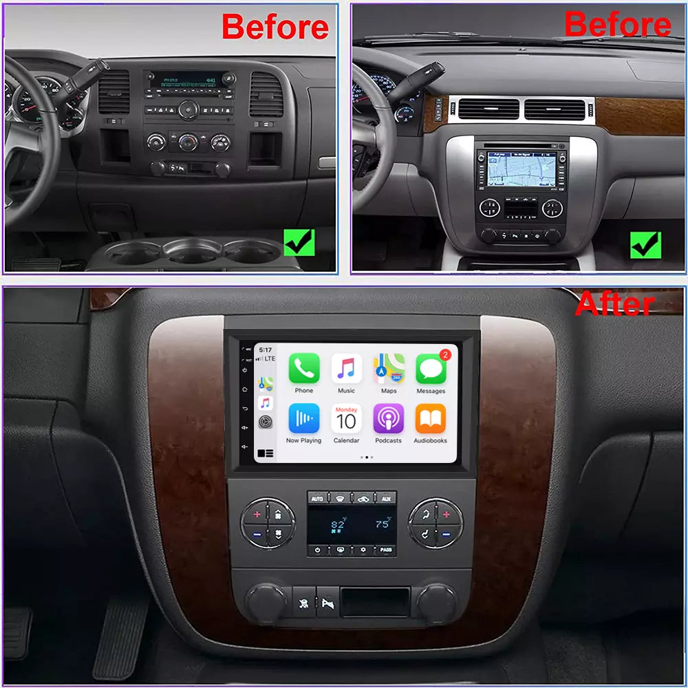 For GMC Chevrolet Chevy Yukon Sierra Acadia 7" Android 13 Car Radio GPS Carplay