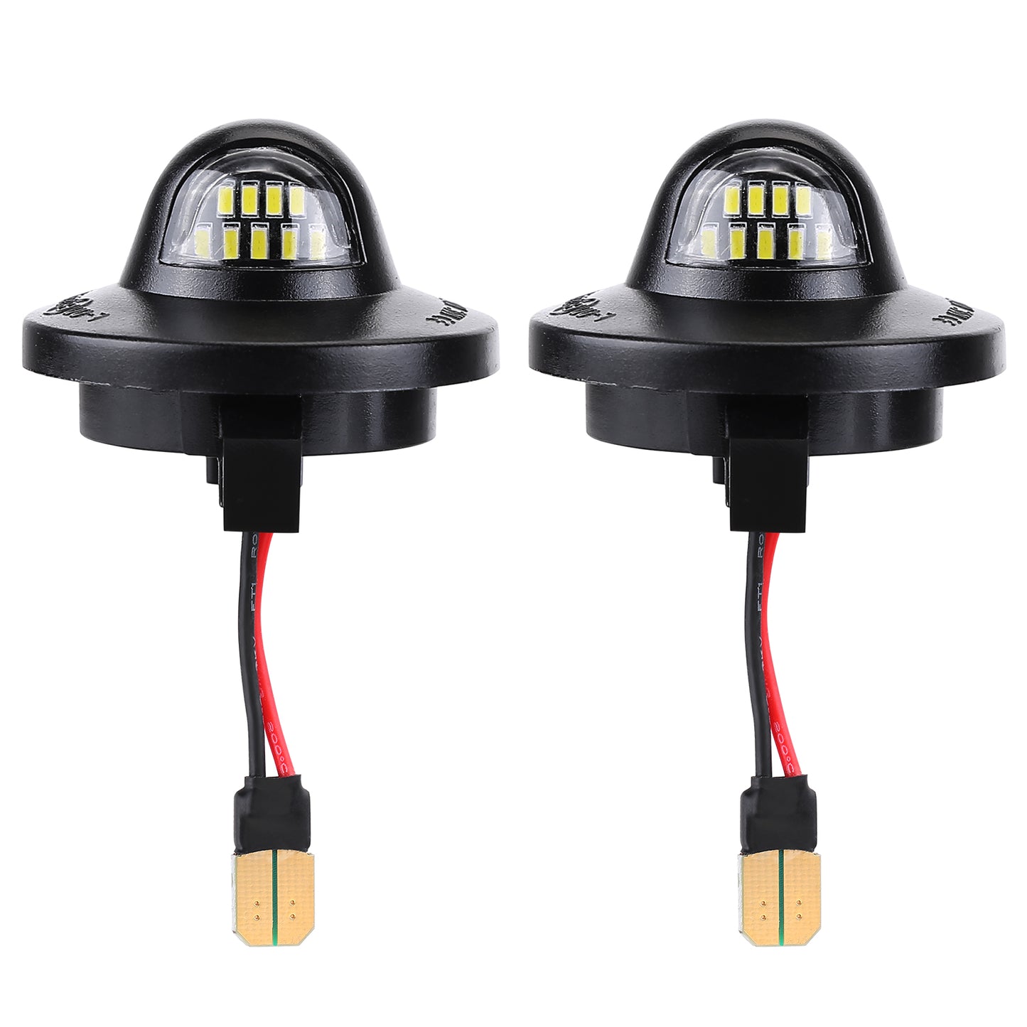 2pcs LED License Plate Light Car Modification Parts Tag Light Compatible for Ford F150/F250/F350
