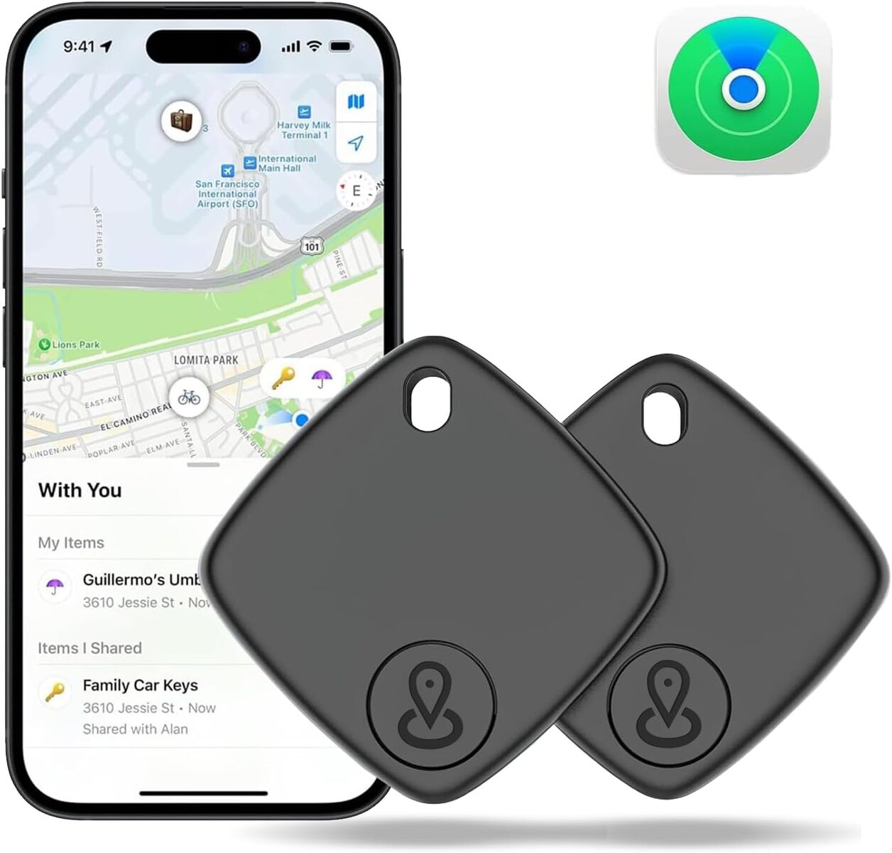 Smart Tag Anti-Lost Alarm Wireless Bluetooth Tracker Phone Stuff Two-way Search Suitcase Key Pet Finder Location Record