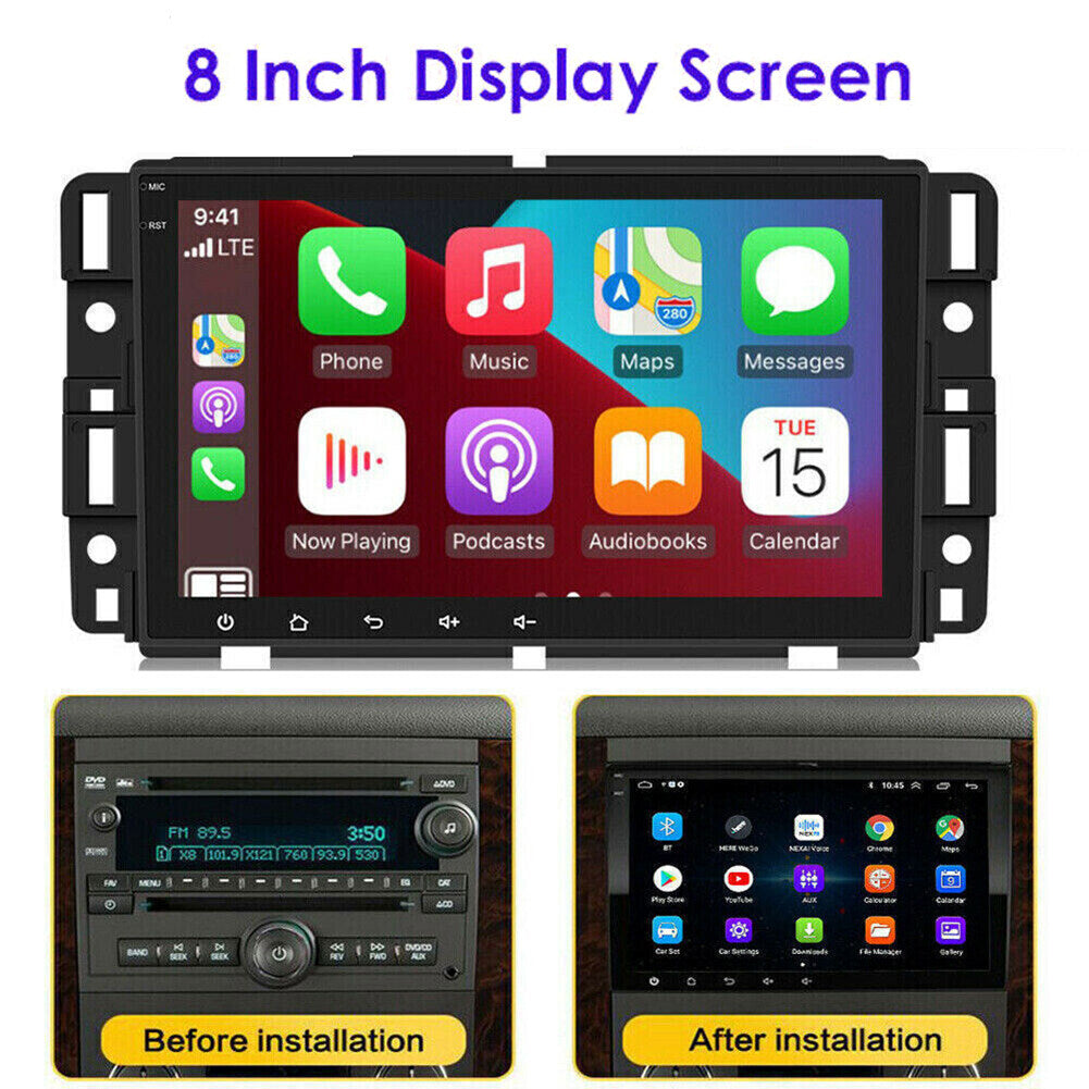 8inch Car Stereo Radio GPS Navi Compatible for Chevrolet GMC Android 13