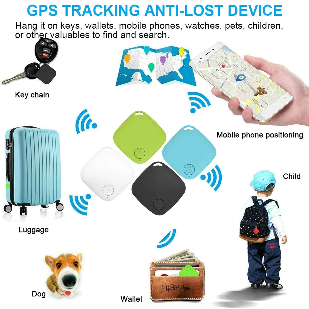 5-Pack Anti-lost Wireless GPS Tracker Locator Finder For Kid Key Pet Dog Bicycle