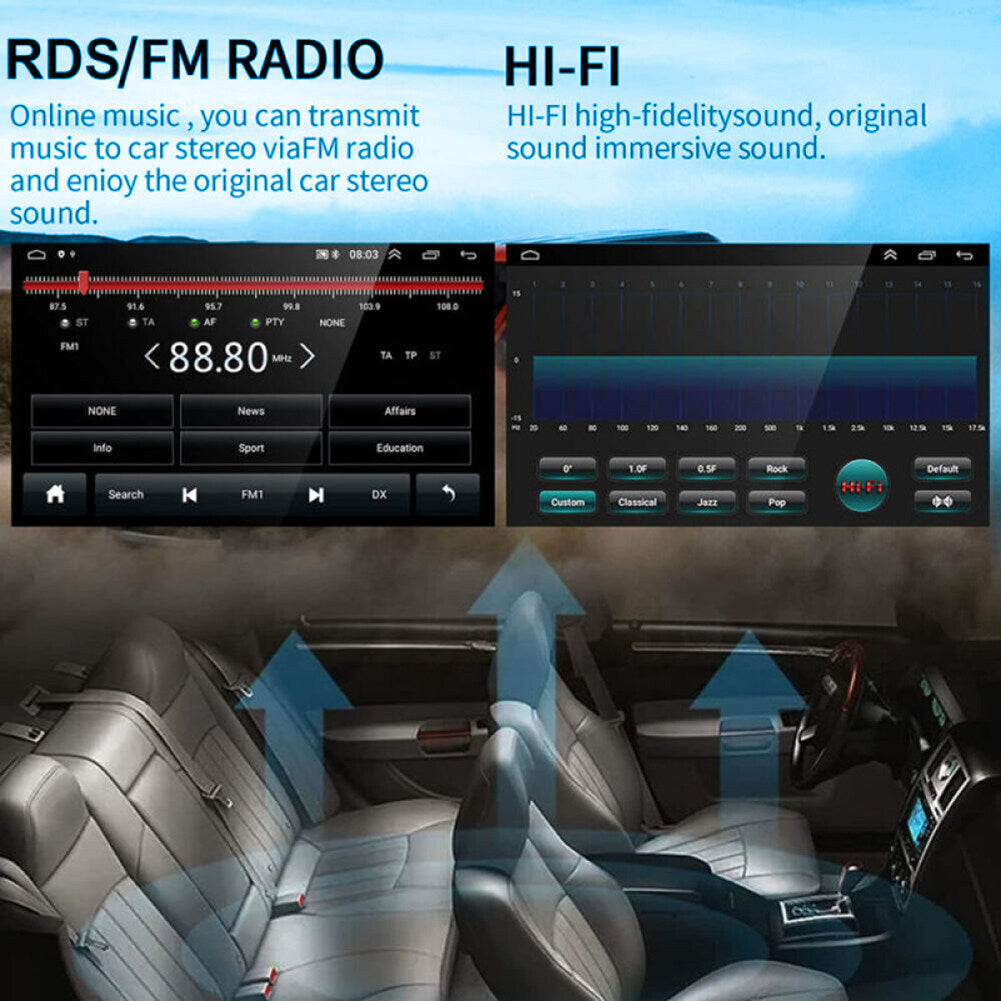 Android 13 Car Stereo for Honda Civic 2016-2020 – 9 Inch Touch Screen with CarPlay, Android Auto, 2+32G, 4-LED Backup Camera