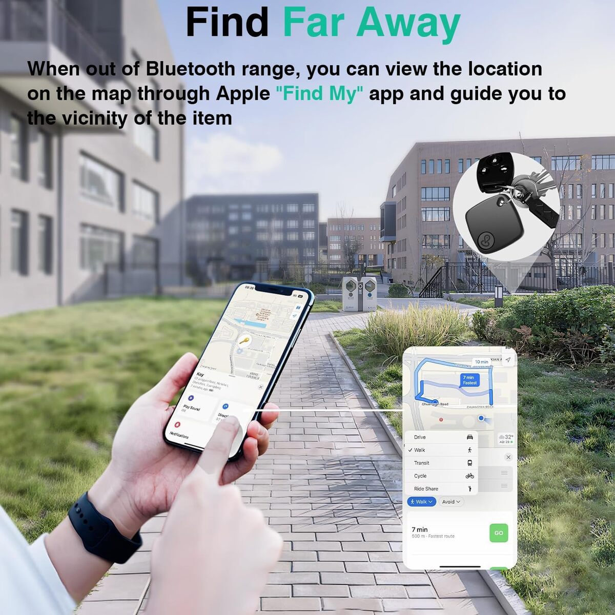 Smart Tag Anti-Lost Alarm Wireless Bluetooth Tracker Phone Stuff Two-way Search Suitcase Key Pet Finder Location Record