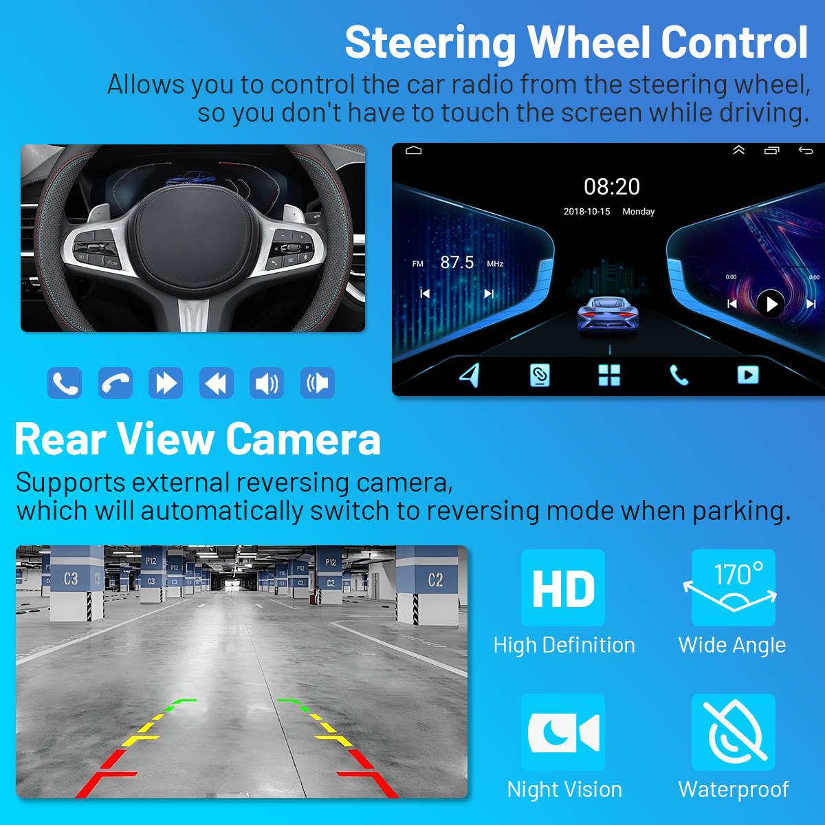 9Inch Car-play Car Stereo Radio GPS Navigation Compatible for Ram 1500 2500 3500 2013-2019 Android 13