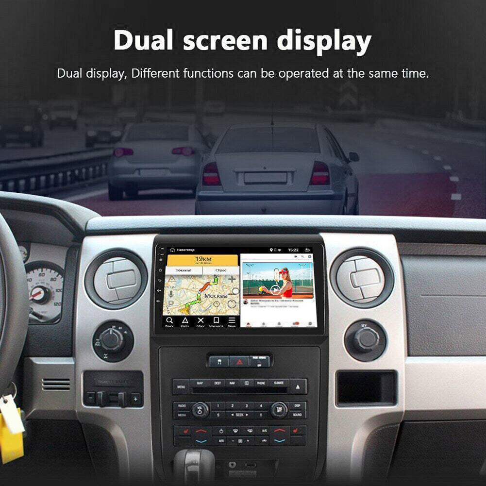 CarPlay & Android Auto Car Stereo for Ford F-150 (2009–2014) – 9" Touchscreen, Android 13, 2+32GB, AHD Backup Camera Compatible