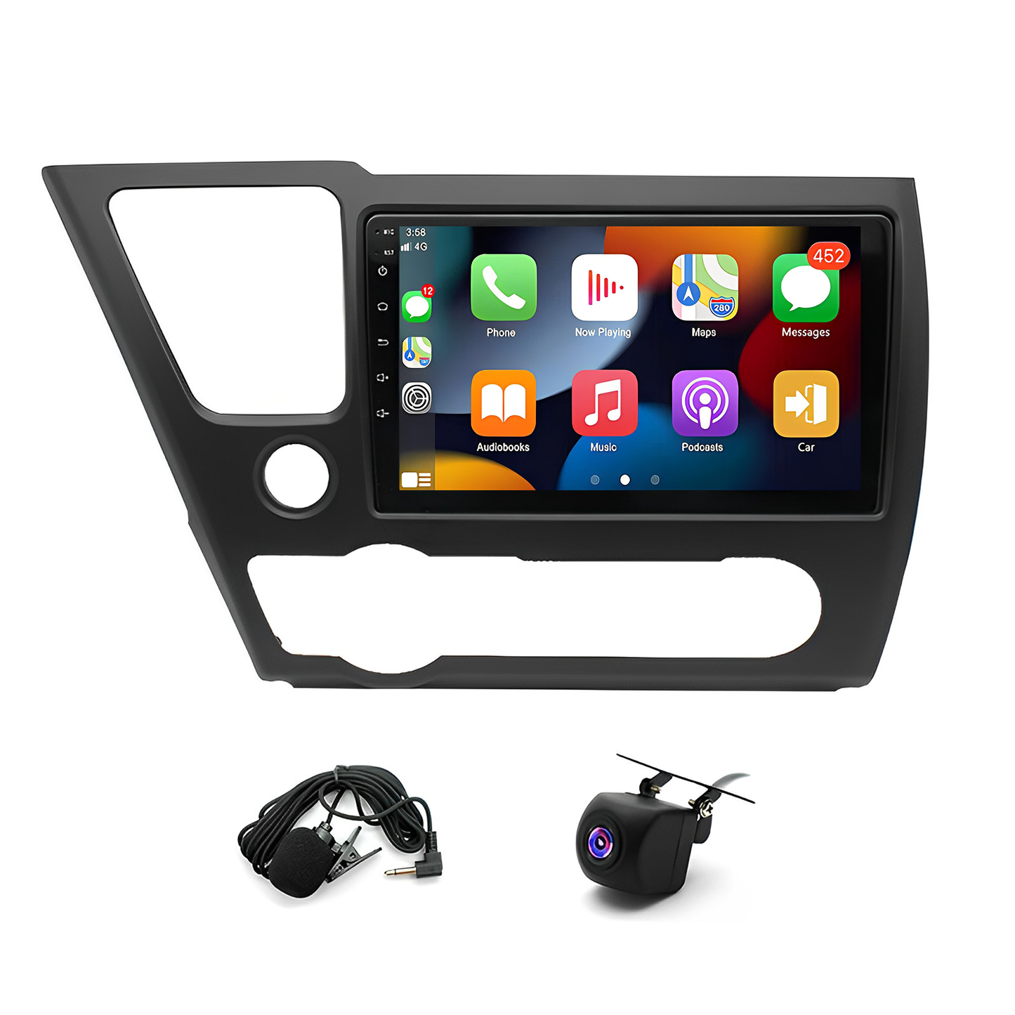 9Inch Car Stereo Radio Car-play GPS Navi Compatible for Civic 2013-2017 Android 13