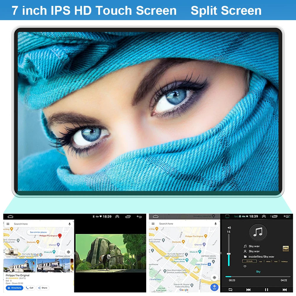 For GMC Chevrolet Chevy Yukon Sierra Acadia 7" Android 13 Car Radio GPS Carplay