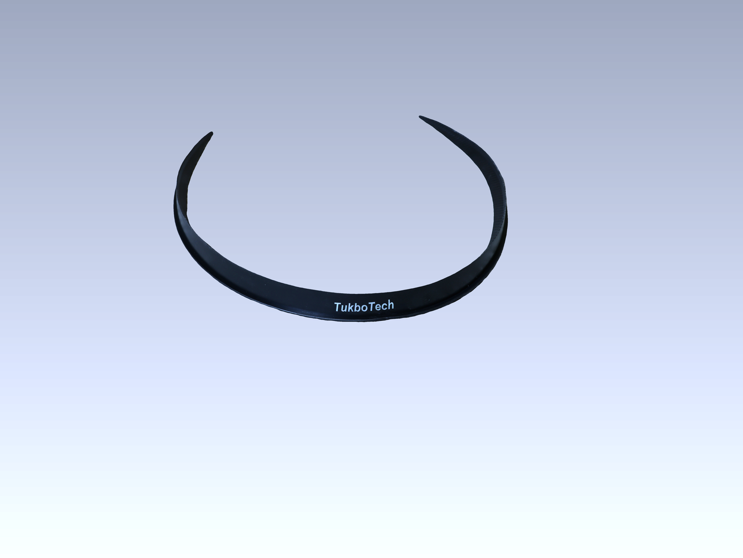 TukboTech Empennages Universal Roof Spoiler – Carbon Fiber Look Tail Trim for DIY Car Styling