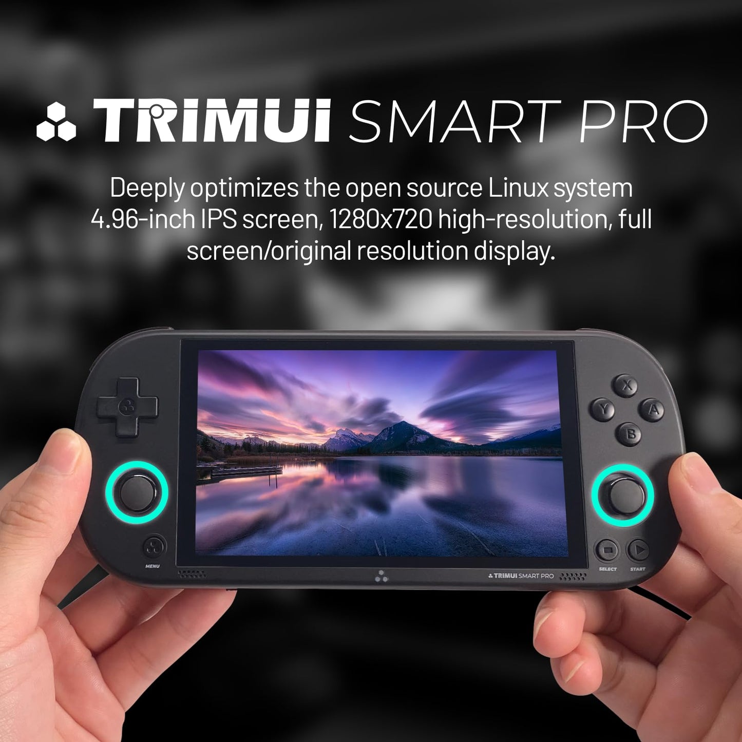 𝗧𝗿𝗶𝗺𝘂𝗶 Smart Pro Retro Game Console 4.96-Inches 720x1280 IPS Screen Built-in 256G TF Card Video Gaming Consoles 5000mAh Lithium Battery Supports Multiple Simulators Casual Game Console
