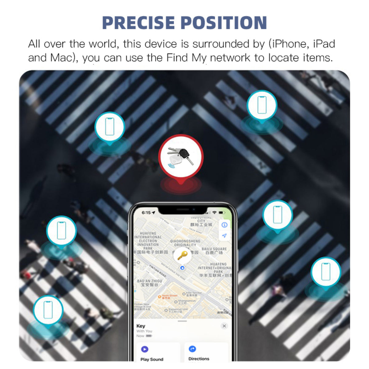 Smart Tag Anti-Lost Alarm Wireless Bluetooth Tracker Phone Stuff Two-way Search Suitcase Key Pet Finder Location Record