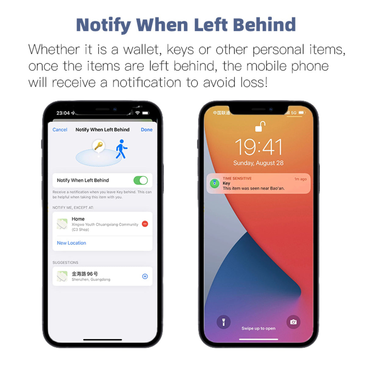 Smart Tag Anti-Lost Alarm Wireless Bluetooth Tracker Phone Stuff Two-way Search Suitcase Key Pet Finder Location Record