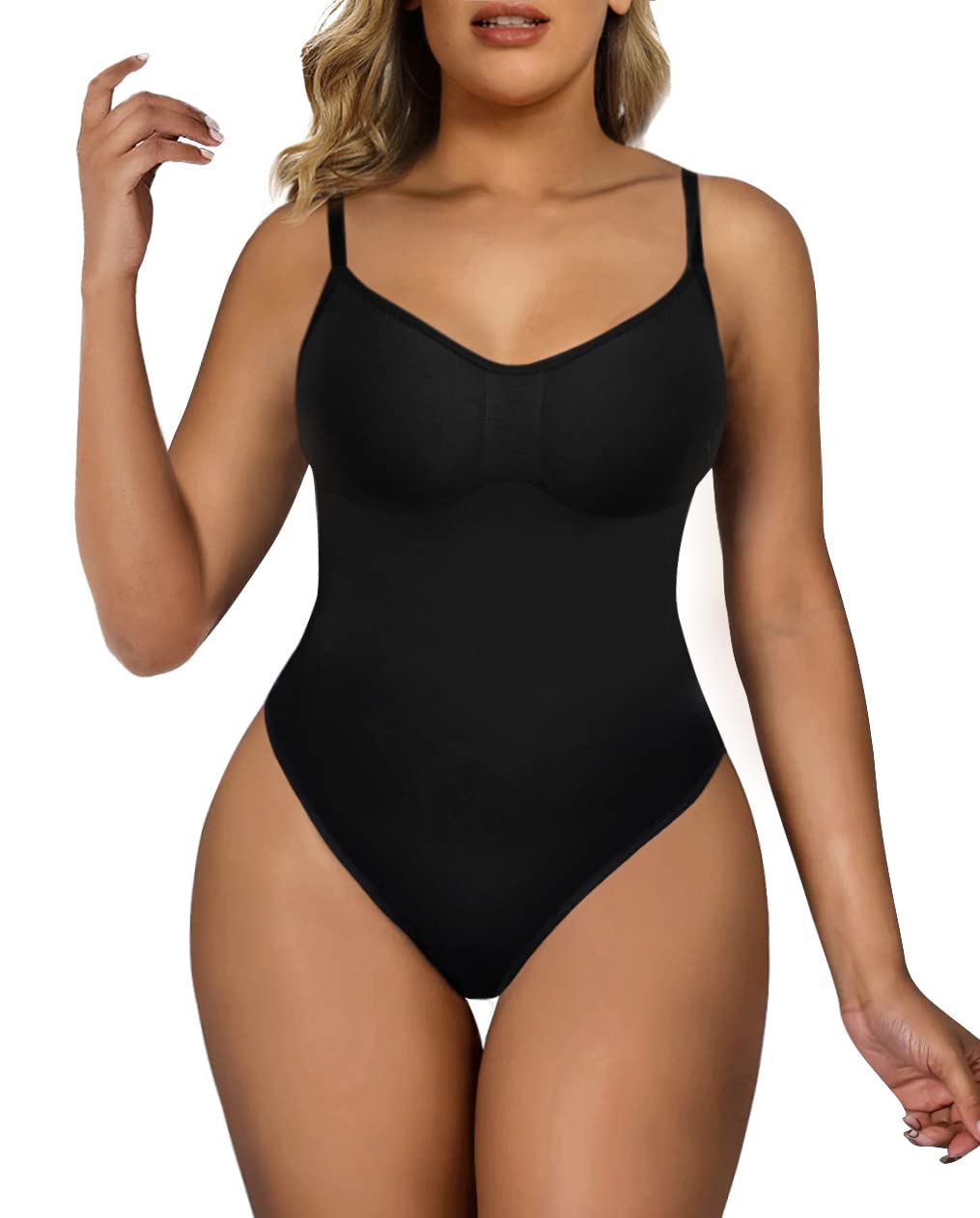 Women's Shapewear Bodysuit Tummy Control Body Shaper Seamless Sculpting Snatched Waist Body Suit