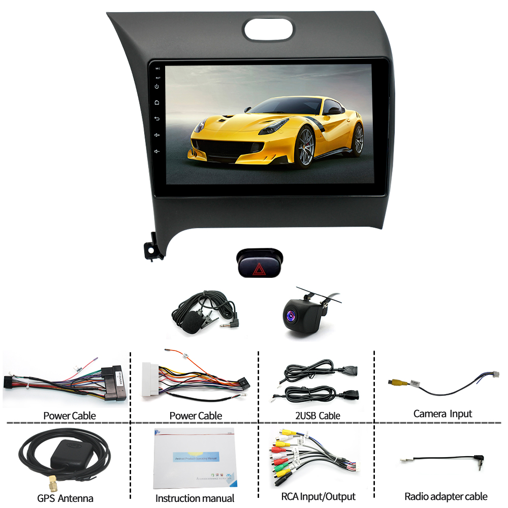 9Inch Car Stereo Radio Car-play GPS Navi Compatible for Kia K3 Cerato Forte 2013-2017 Android 13