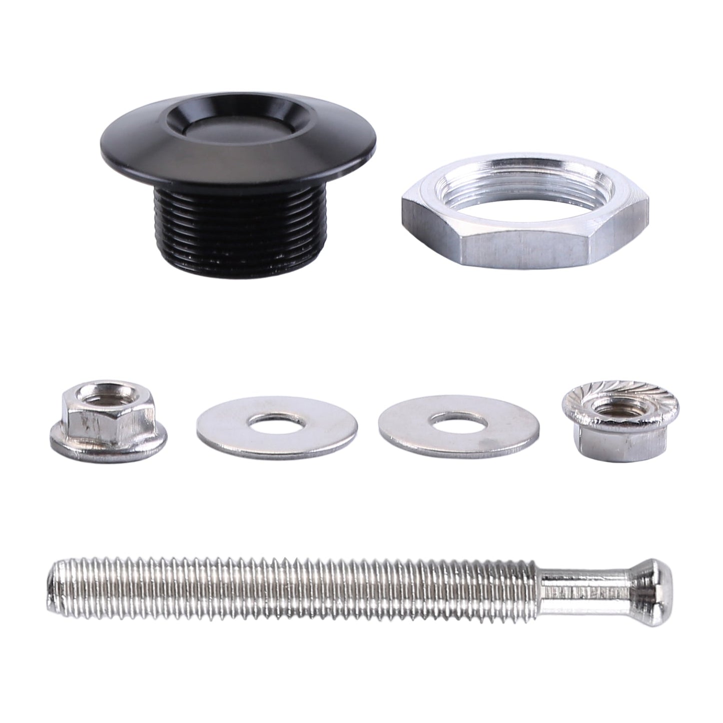 4-Pack Universal Aluminum Car Hood Pins - 1.25" Quick Release Latch, Push Button Lock for Bumper, Bonnet, License Plate