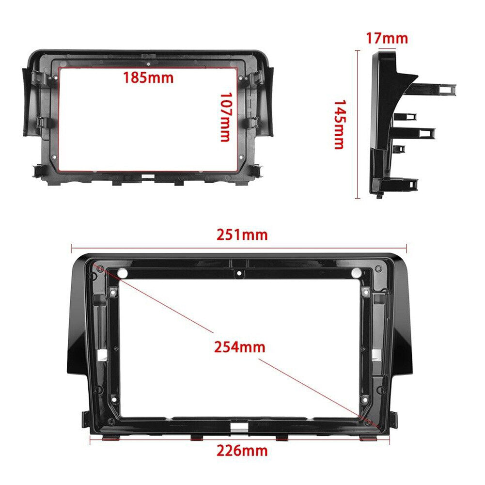 Android 13 Car Stereo for Honda Civic 2016-2020 – 9 Inch Touch Screen with CarPlay, Android Auto, 2+32G, 4-LED Backup Camera