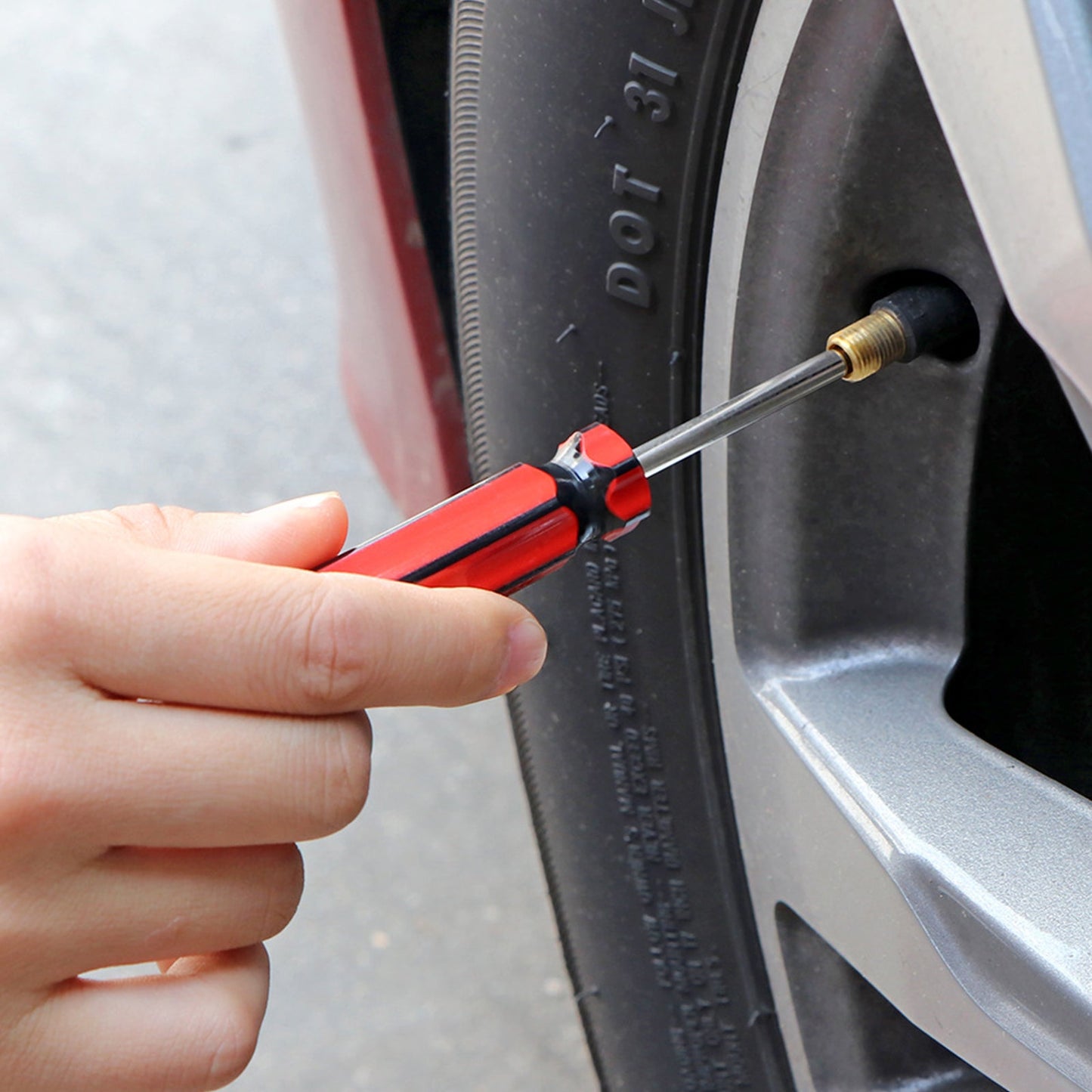 3 Pcs Tire Valve Core Remover Tools, Screwdriver Valve Stem Core Installer & Remover for Car, Truck, and Motorcycle