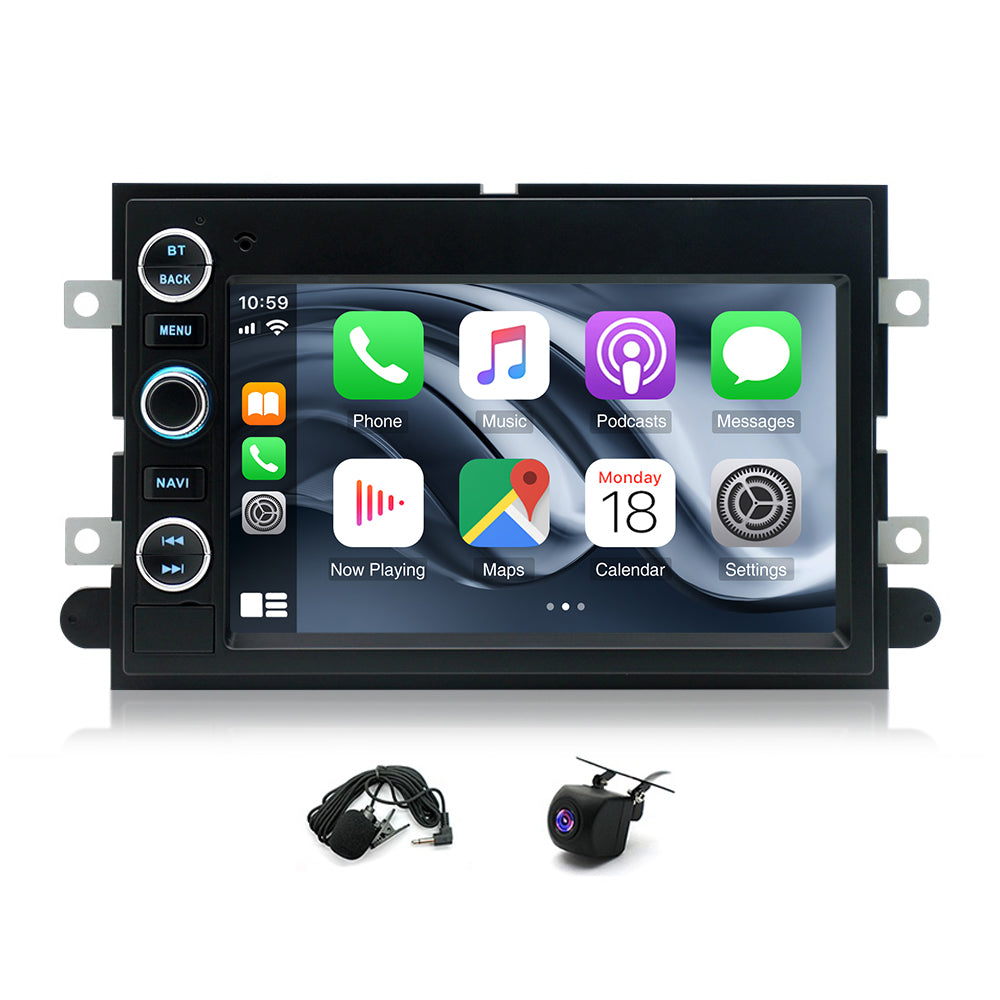 Android 13 Car Radio (2G+32G) Compatible for Ford F150 F250 F350 Fusion Edge Explorer Taurus Freestar, Car Stereo Audio with Wireless CarPlay/Android Auto SWC GPS WiFi Bluetooth FM RDS DSP