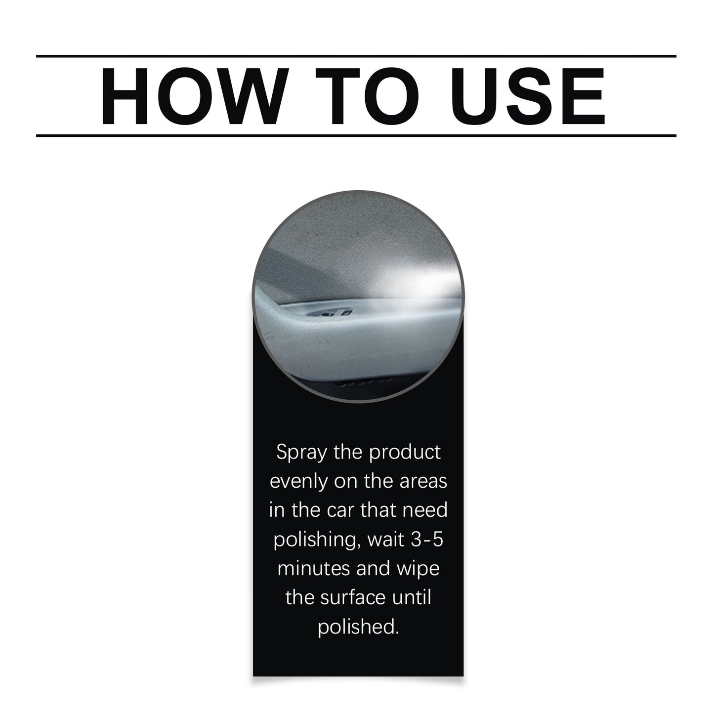 Car Interior Cleaner Interior Polish and Restorer 100ML Deep Clean Polishing Cleaner