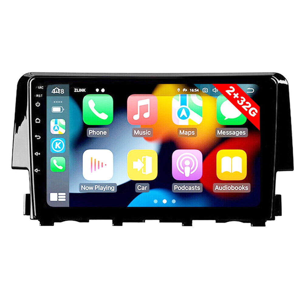 Android 13 Car Stereo for Honda Civic 2016-2020 – 9 Inch Touch Screen with CarPlay, Android Auto, 2+32G, 4-LED Backup Camera