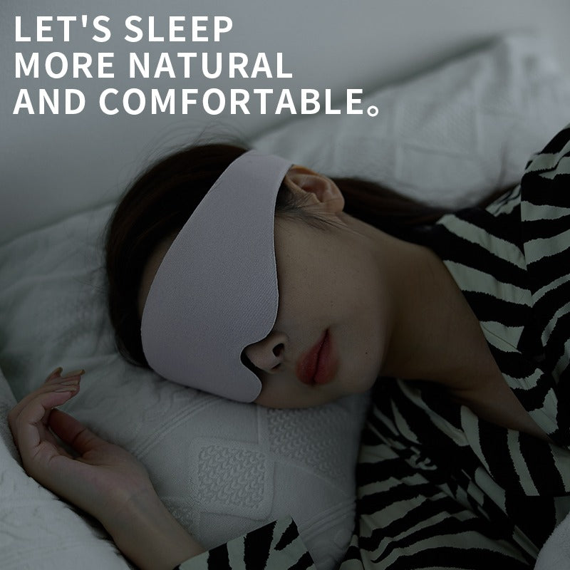 3D Contoured Sleep Mask – Light-Blocking, Breathable Eye Mask for Travel, Outdoor Camping, Home & Office